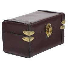 Maleta Vintage de Cuero NESTINGHO para Muñecas