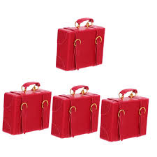 Maletas Miniatura con Muñecas - Set de 4