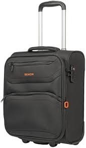 Maleta de Cabina Flexible BEMON 45cm - Menton Negro