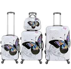 Juego de Maletas Mariposa: 4 Piezas para Viaje