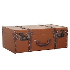 Maleta Vintage de Cuero para Viaje y Decoración