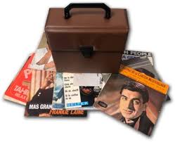 Maleta Retro Sixties para Discos 7'' - Marrón Vintage