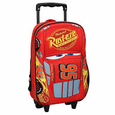 Mochila 3D Cars 3 con Ruedas - Rojo 31 cm