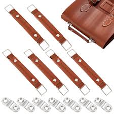 Juego de 6 Manijas de Cuero para Equipaje WADORN