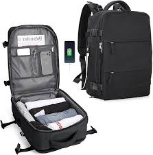 Mochila de Viaje SZLX para Mujer - A1 Negro (Pequeña)