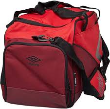 Maleta de Entrenamiento UMBRO Pro - Roja y Transparente