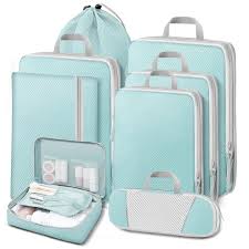 Organizador de Maleta Lannvan: Set 8 en 1 de Cubos de Compresión