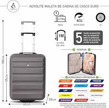 Aerolite Ryanair - Maleta de Viaje 2 Ruedas 55x40x20
