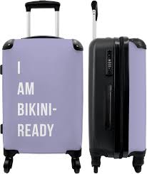 Maleta Grande "Estoy Lista para el Bikini" - Púrpura 90L
