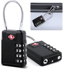 Candados de Seguridad TSA de 4 Dígitos - Paquete de 2
