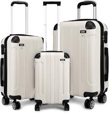 Set de Maletas Rígidas Kono 3 Piezas con Cerradura y 4 Ruedas