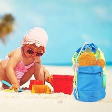 Bolsa de Malla Grande para Juguetes de Playa y Ropa
