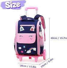 Mochila Escolar Trolley IvyH para Niños y Niñas