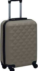 Maleta Trolley Flexible Rígida con Ruedas y Candado - Cabina de Viaje Gris Antracita