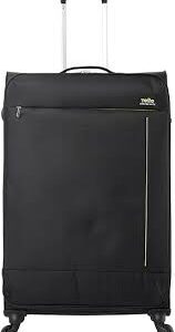 Totto Maleta Blanda Travel Lite Mediana Negra - Equipaje con Bloqueo TSA