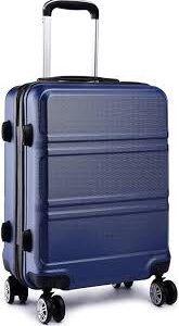 Maleta Grande Rígida Kono ABS 4 Ruedas 360° - Azul Marino