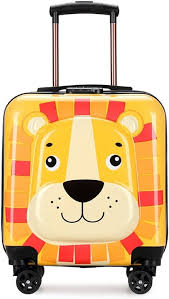 Maleta Infantil 3D Tigre con Ruedas Silenciosas - 18 Pulgadas
