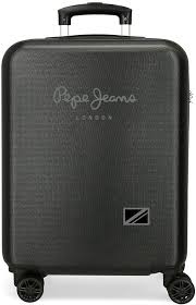 Maleta de Cabina Pepe Jeans Cromwell Negra 38x55x20 cm
