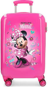Maleta Rígida Rosa de Minnie Disney - Stickers Divertidos