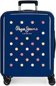 Maleta Pepe Jeans Emma Azul - Cabina Rígida TSA 40x55x20 cm
