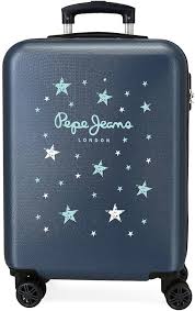 Maleta Rígida Pepe Jeans Denim Star Azul 38x55x20 cm