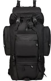 Mochila de Senderismo Impermeable 65L con Cubierta de Lluvia