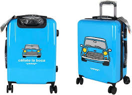 Maleta de Cabina Azul Cállate la Boca 39x22x57 cm