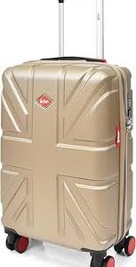 Maleta Rígida Lee Cooper de Cuatro Ruedas - Champán