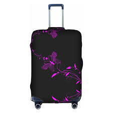 Funda Lavable para Equipaje Mariposa Púrpura y Negra