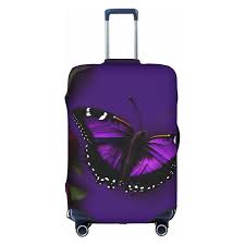 Funda de Maleta Estampada de Mariposas - Lavable y Moderna