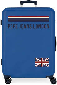 Maleta Mediana Pepe Jeans Overlap Azul 48x68x26 cms