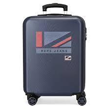 Maleta de Cabina Pepe Jeans Aidan Azul 38x55x20 cm Rígida