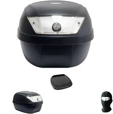 Maleta Top Case 28 LT Negra para BMW K 1200 RS - Incluye Placa y Asa
