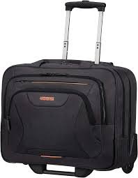 Bolso Rodante American Tourister 15.6" para Mujer - Negro/Naranja