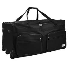 Bolso de Viaje XXL Negro 160L con Ruedas y Asa
