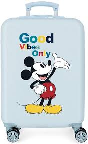 Maleta de Cabina Disney Mickey Azul 38x55x20 cm