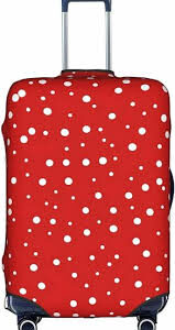 Funda Protectora de Equipaje con Lunares Rojos y Blancos