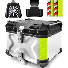 Baúl Moto VOKKA 45L: Aluminio Impermeable