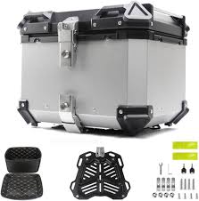 Baúl de Aluminio Impermeable para Moto con Cerradura