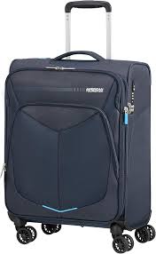 Maleta Spinner American Tourister S EXP Azul 55 cm