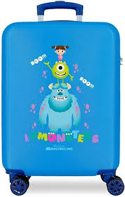 Maleta Disney Boo Azul 38x55x20 cm - Rígida y Divertida