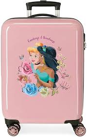 Maleta Rígida Rosa Disney Princesas 38x55x20 cm