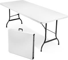 Mesa Plegable de Resina 180x75 cm para Picnic