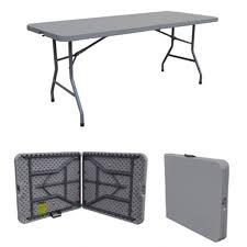 Mesa Plegable Solycarpa 180x76 cm para Jardín