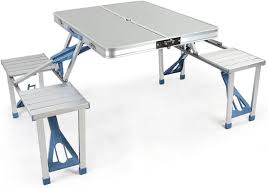 Conjunto Plegable PYapron: Mesa de Camping con Sillas