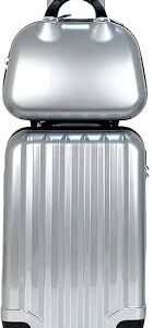 Maleta de Cabina Trolley con Neceser - Plata