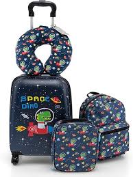 Maleta Infantil COSTWAY: Set de 5 Piezas para Viajes