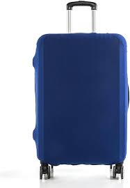 Funda Elástica Monocolor para Maleta Azul - Talla L (26-28 Pulgadas)