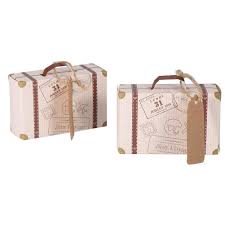 Set de 50 Mini Maletas de Cartón Elegantes para Regalos