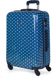 Maleta Trolley Infantil de Policarbonato con Lunares - 65 cm